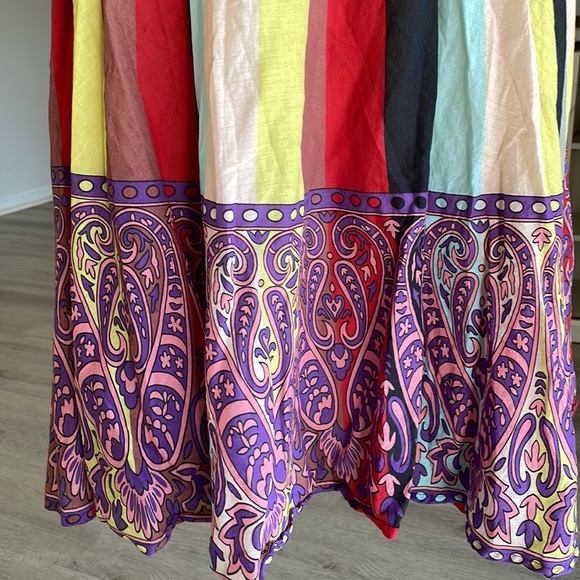 J. Peterman Bohemian Boho MIDI Skirt Size 6 - Picture 4 of 8